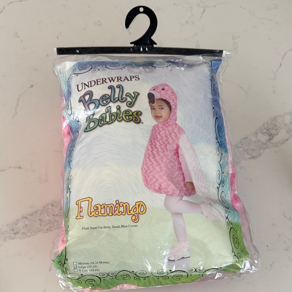 Underwraps Belly Babies Flamingo Costume
